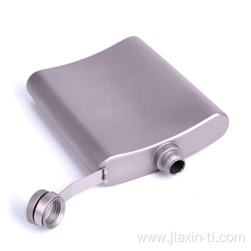 220ML Hiking Travel Metal Titanium Hip Flask